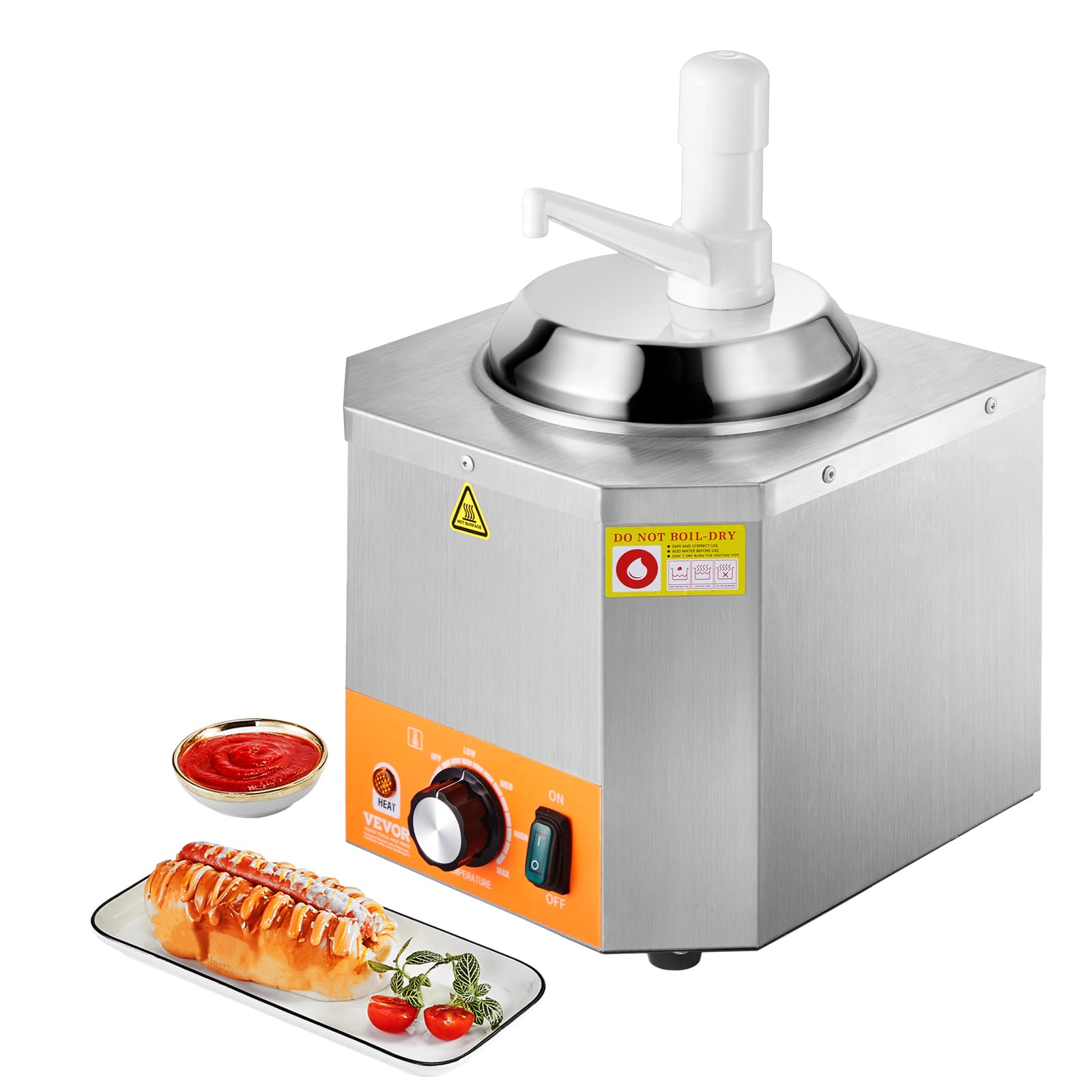 Amazon.com: VEVOR Electric Cheese Dispenser with Pump, 2.4L